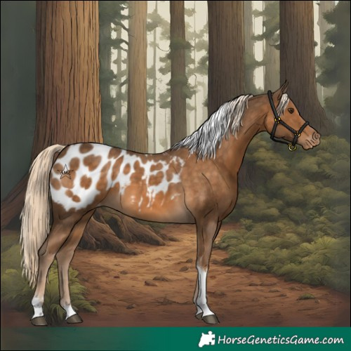 Horse Color:Chocolate Palomino Tobiano Blanket