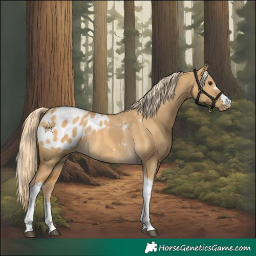 Horse Color:Palomino Dun Tobiano Blanket Rabicano 