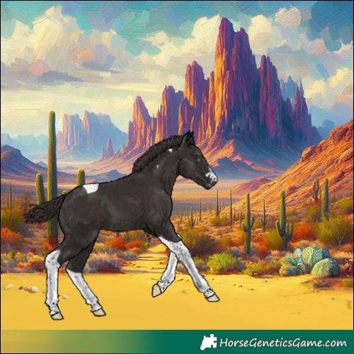 Horse Color:Liver Chestnut Tobiano