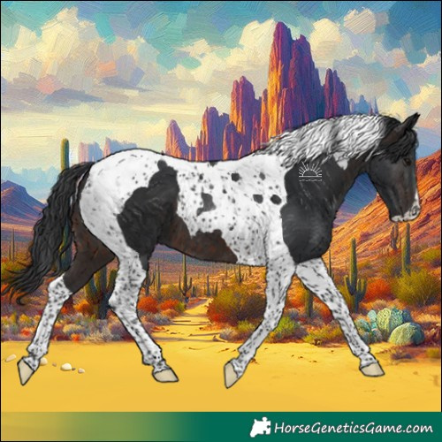 Horse Color:Brown Tobiano