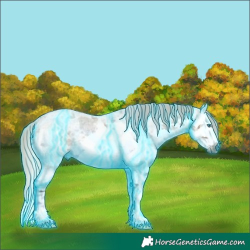 Horse Color:Gray Thunderstruck Silver Grullo Ice Roan Mushroom Merle Splash Rabicano