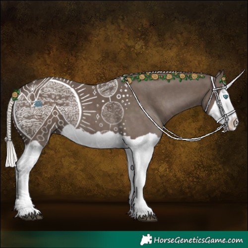 Horse Color:Silver Black Splash