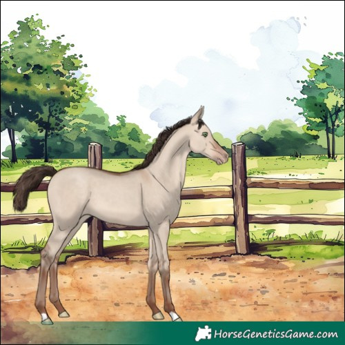 Horse Color:Amber Champagne Dun 