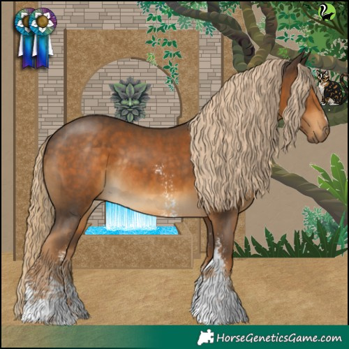 Horse Color:Chocolate Palomino Sabino Rabicano