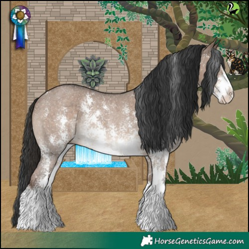Horse Color:Liver Red Dun Sabino Rabicano