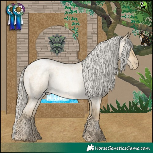 Horse Color:White Spotted Silver Buckskin Roan Pearl Dun 