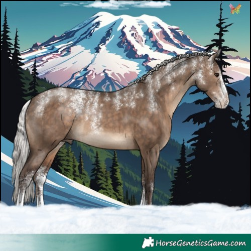 Horse Color:Powder White Silver Brown Dun Brindle