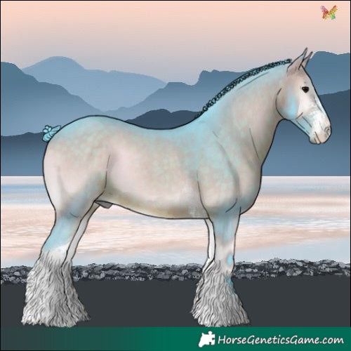 Horse Color:Watercolor Brown Onyx Sabino Tobiano 