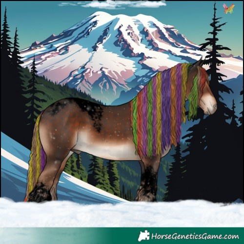 Horse Color:Void Painted Liver Chestnut Tobiano