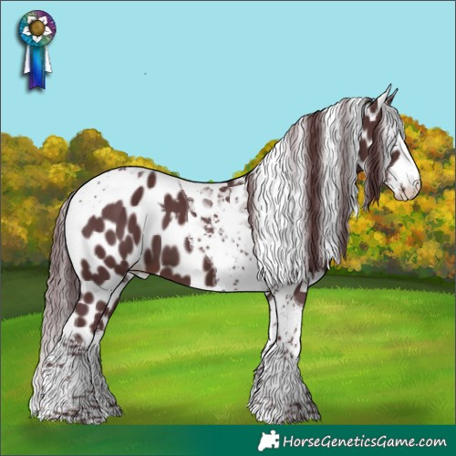 Horse Color:Chocolate Brown Mushroom Splash Tobiano Skewed LP Spotted