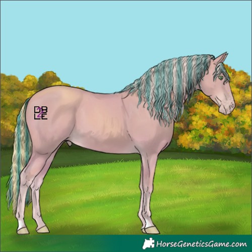 Horse Color:Painted Watercolor Gold Champagne 
