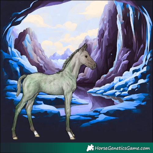 Horse Color:Silver Grullo Ice Roan