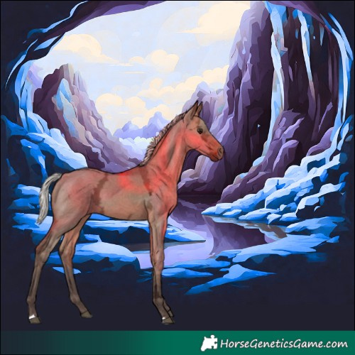 Horse Color:Silver Brown Ice Dun