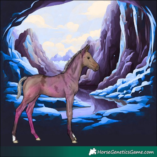 Horse Color:Silver Brown Ice Dun