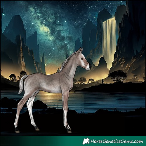 Horse Color:Void Platinum Silver Blue Onyx 
