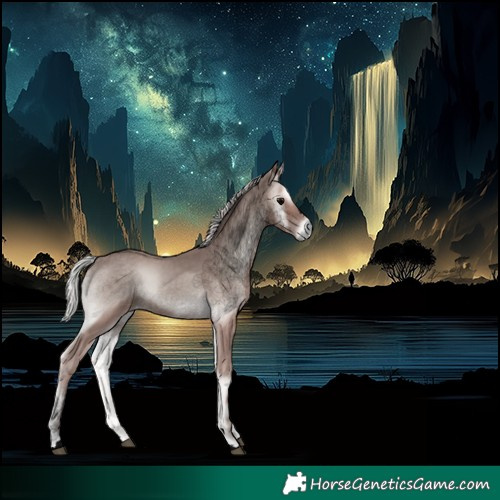 Horse Color:Void Platinum Silver Blue Onyx