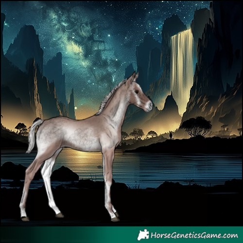 Horse Color:Void Platinum Silver Blue Onyx