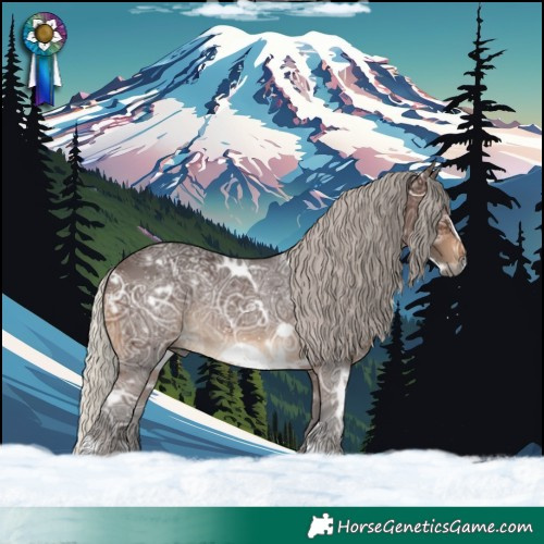 Horse Color:Gray White Spotted Silver Brown Ice Frame Rabicano