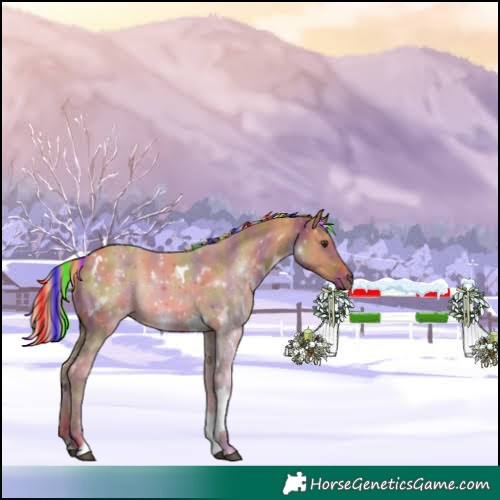Horse Color:Painted Nacre Chestnut Tobiano 
