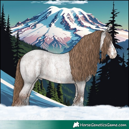 Horse Color:Liver Red Roan Sabino