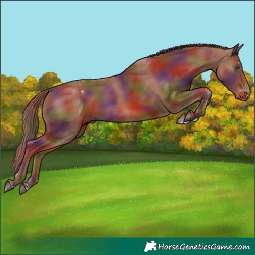 Horse Color:Nacre Chestnut Varnish