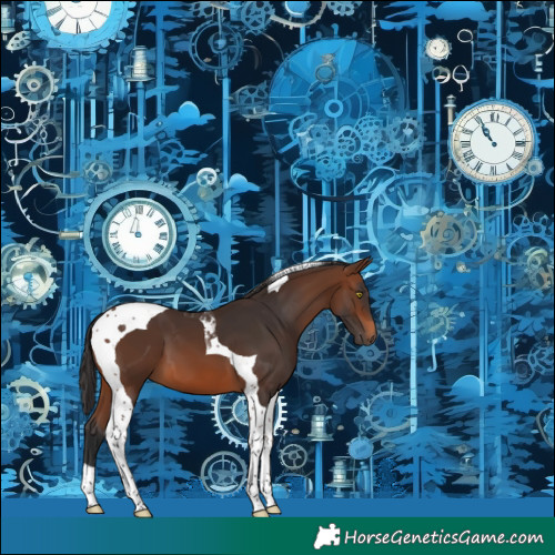 Horse Color:Brown Tobiano 