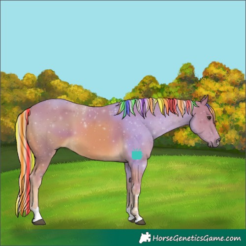 Horse Color:Painted Watercolor Palomino