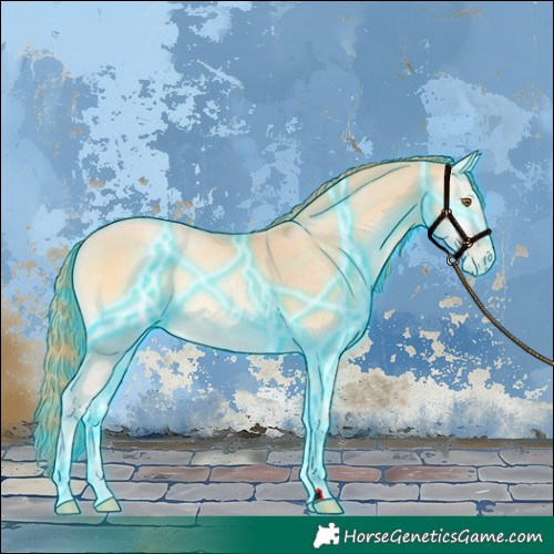 Horse Color:Thunderstruck Smoky Blue Onyx Pearl 