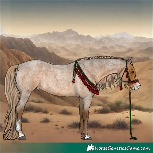 Horse Color:Chocolate Palomino Roan Sabino Rabicano