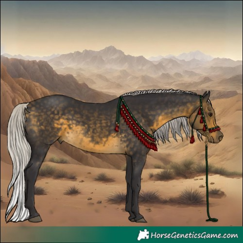 Horse Color:Silver Buckskin 
