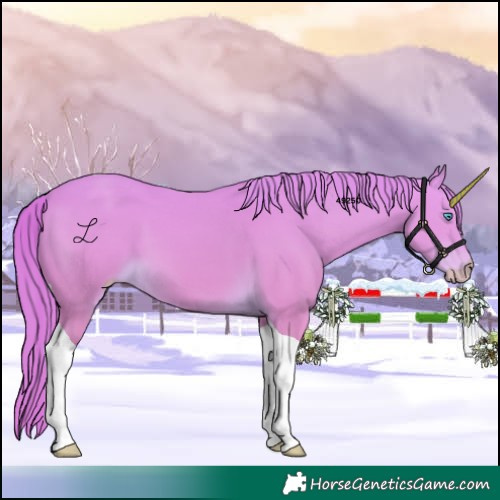 Horse Color:Perlino Tobiano