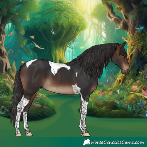Horse Color:Brown Tobiano