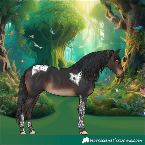 Horse Color:Brown Tobiano