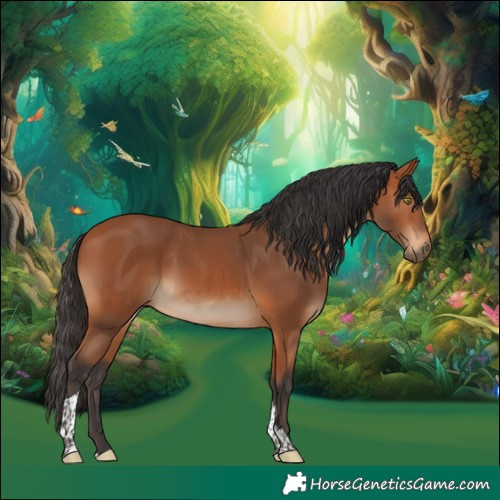 Horse Color:Bay Tobiano