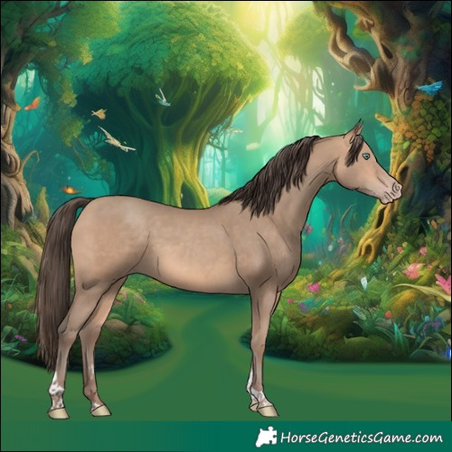 Horse Color:Amber Champagne Tobiano