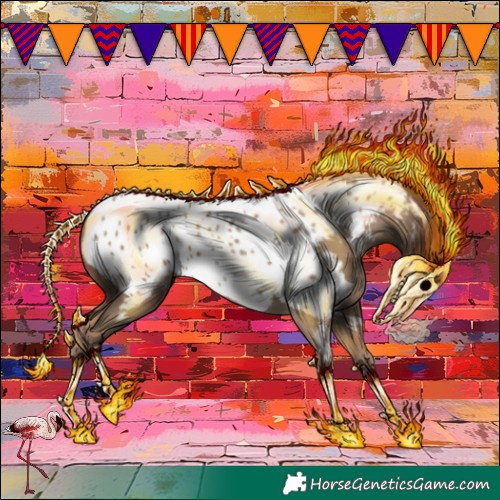 Horse Color:Classic Champagne Near Leopard