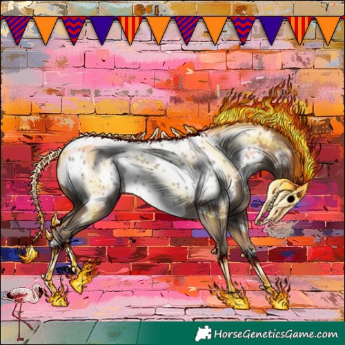 Horse Color:Classic Champagne Near Leopard