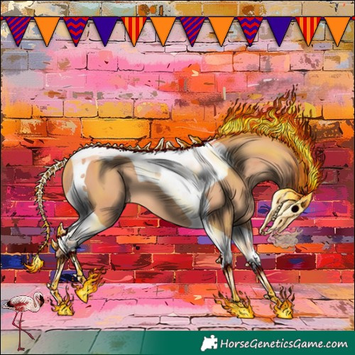 Horse Color:Gold Champagne Tobiano 