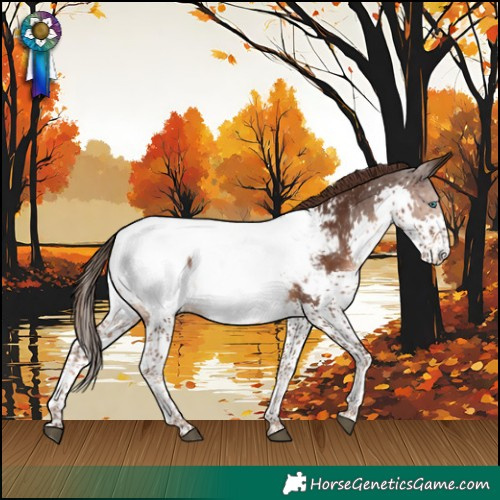 Horse Color:Liver Chestnut Splash Near Fewspot