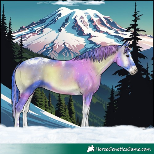 Horse Color:Painted Watercolor Brown Onyx Splash Tobiano
