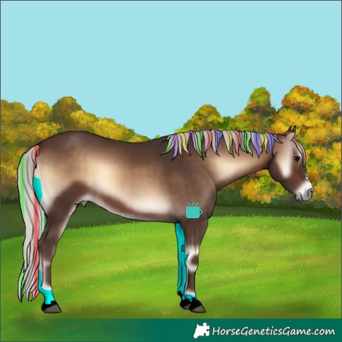 Horse Color:Painted Silver Brown Onyx 