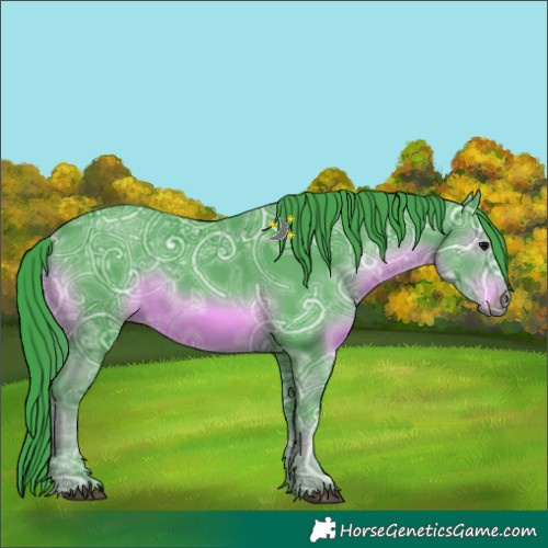 Horse Color:Watercolor Black Ice