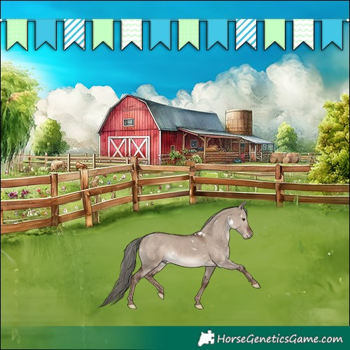 Horse Color:White Spotted Liver Red Dun Mushroom Rabicano
