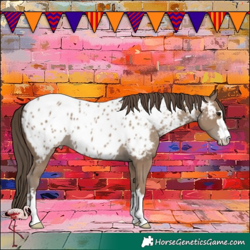 Horse Color:Classic Champagne Near Leopard