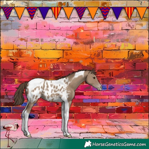 Horse Color:Classic Champagne Tobiano Near Leopard 