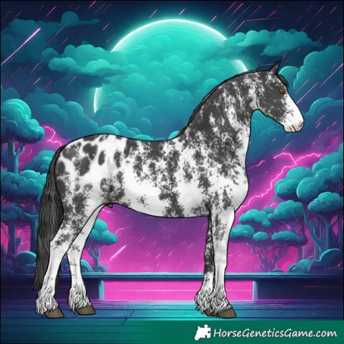 Horse Color:Black Sabino Blanket 