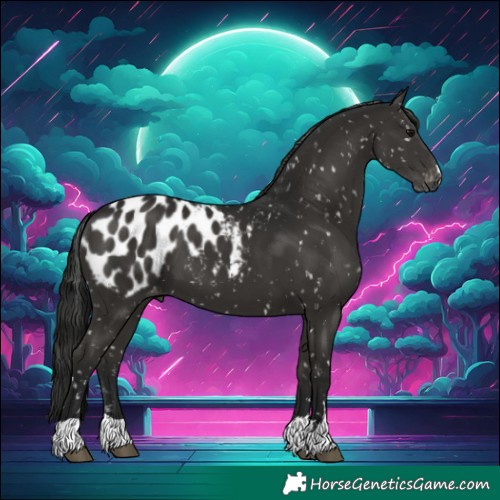 Horse Color:Gray Black Blanket 