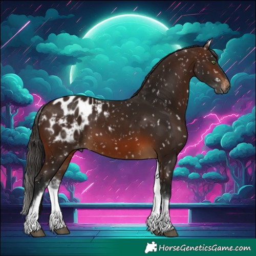Horse Color:Gray White Spotted Bay Blanket