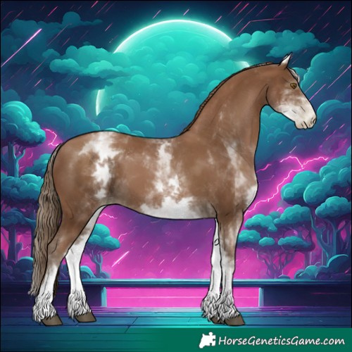Horse Color:Gray White Spotted Black Pearl