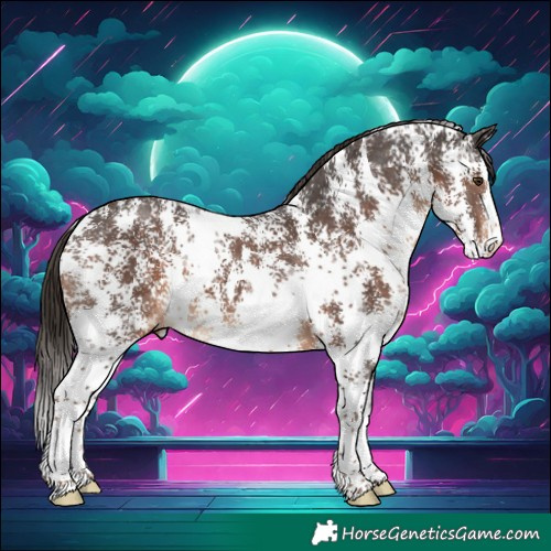 Horse Color:Liver Chestnut Sabino Varnish
